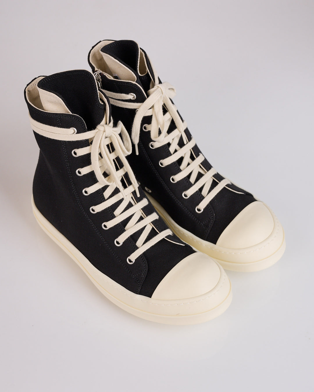 Rick Owens DRKSHDW Sneaker Denim Black Milk Milk