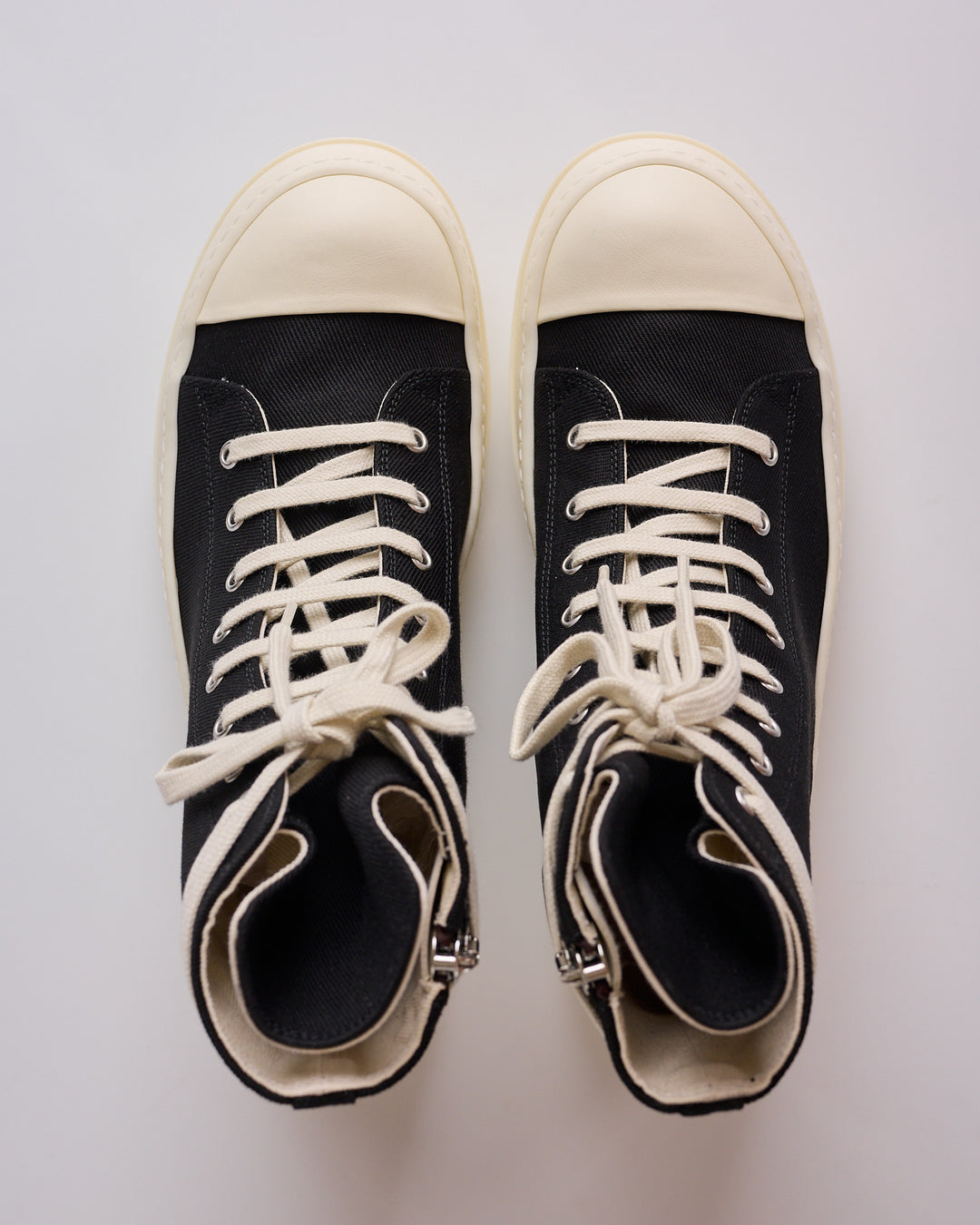 Rick Owens DRKSHDW Sneaker Denim Black Milk Milk