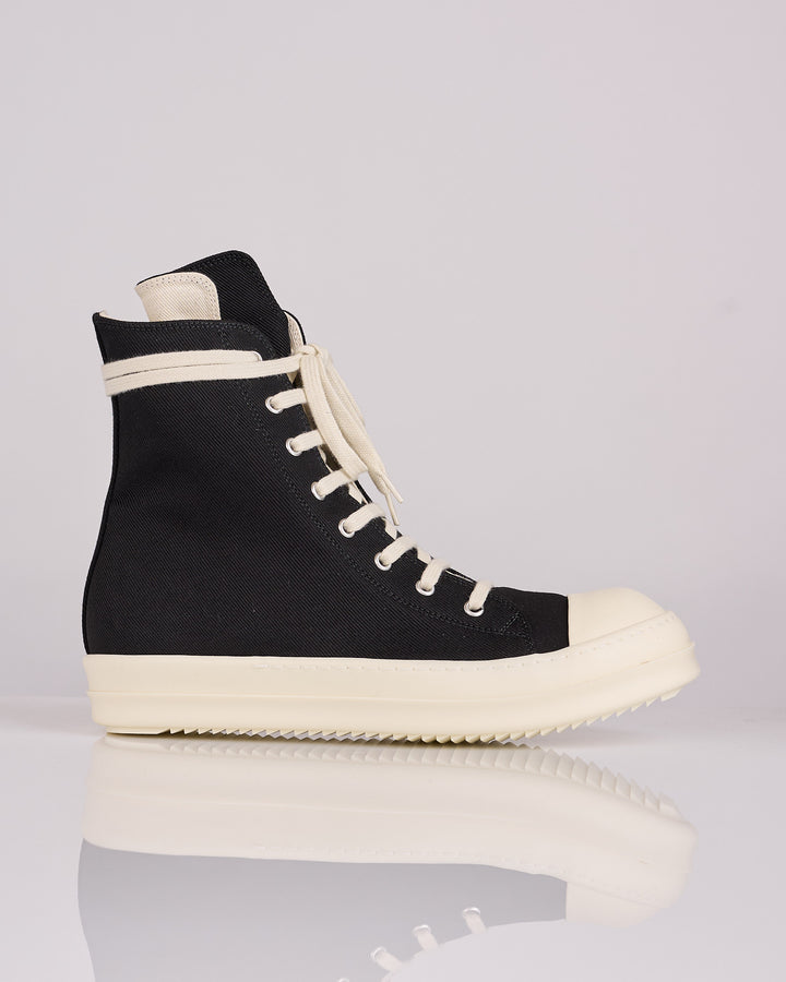 Rick Owens DRKSHDW Sneaker Denim Black Milk Milk