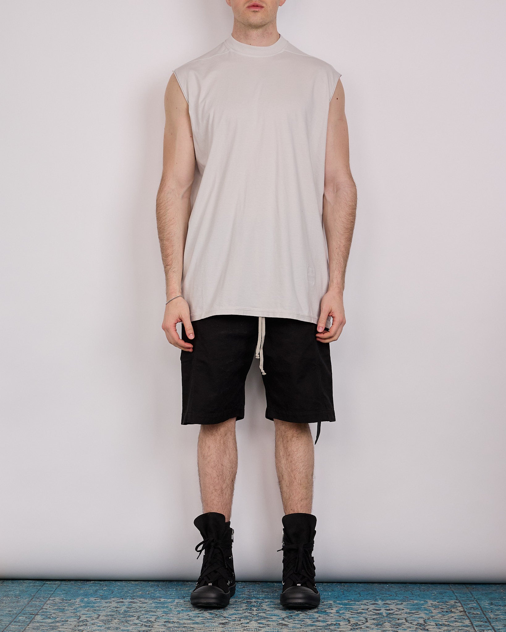 Rick Owens DRKSHDW Tarp T-Shirt RN Jersey Milk Wash – LESS 17