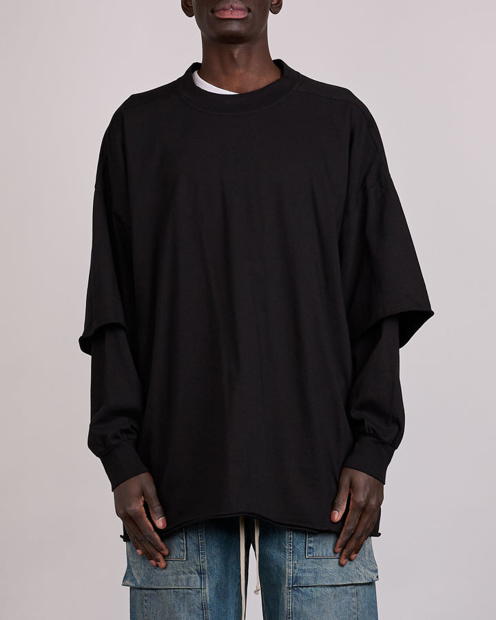 Rick Owens DRKSHDW Tommy Hustler Crew RN Jersey Black