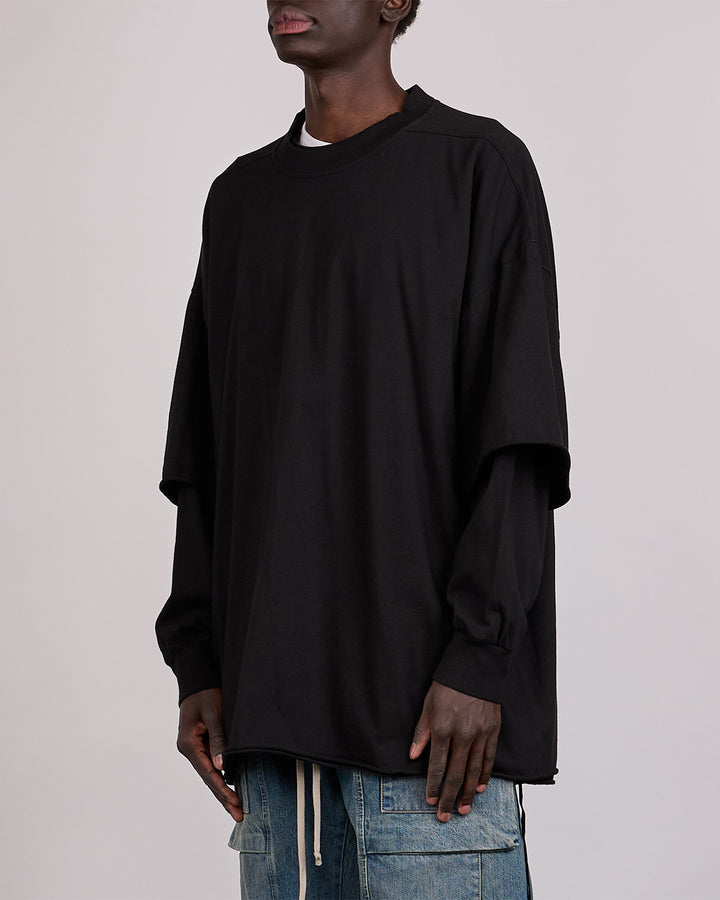 Rick Owens DRKSHDW Tommy Hustler Crew RN Jersey Black