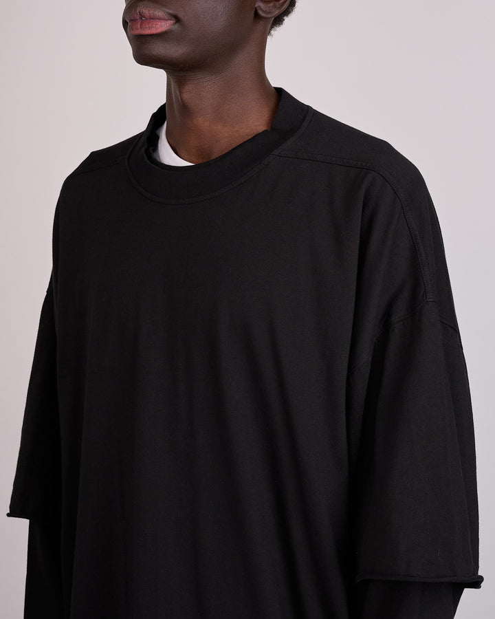 Rick Owens DRKSHDW Tommy Hustler Crew RN Jersey Black