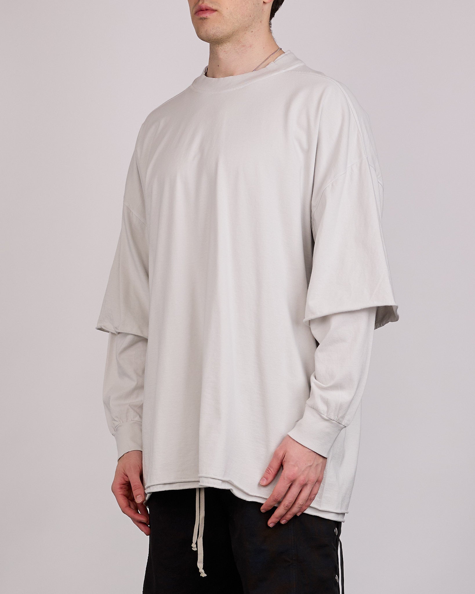 Rick Owens DRKSHDW Tommy Hustler Crew RN Jersey Milk Wash – LESS 17