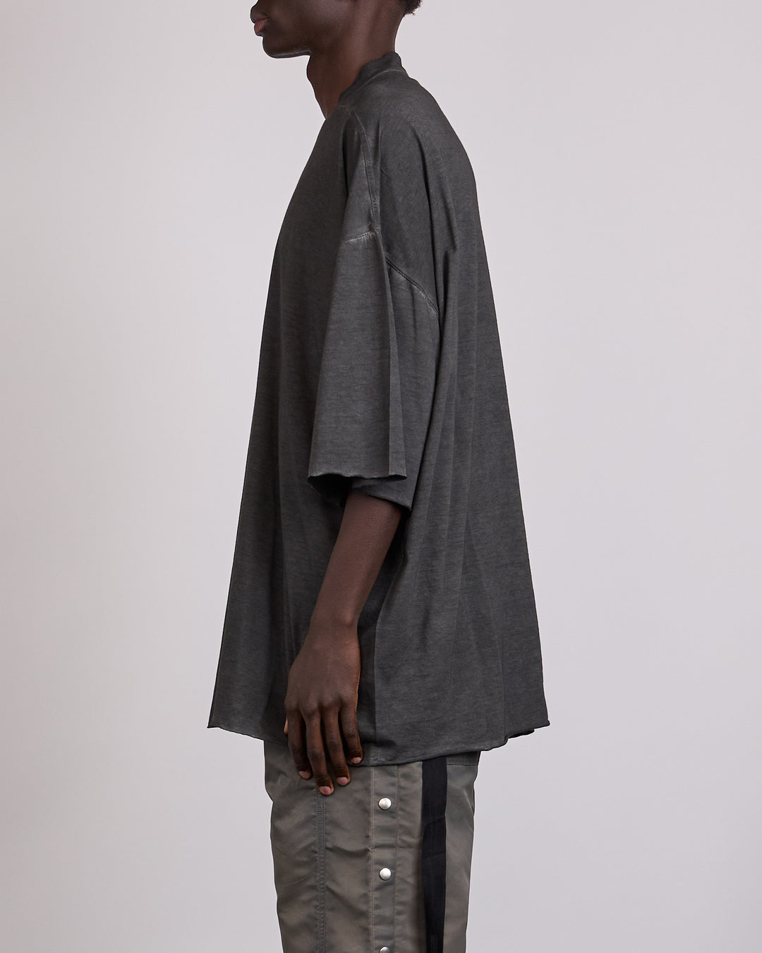Rick Owens DRKSHDW Tommy Stonewash T-Shirt Pentagram Print Black