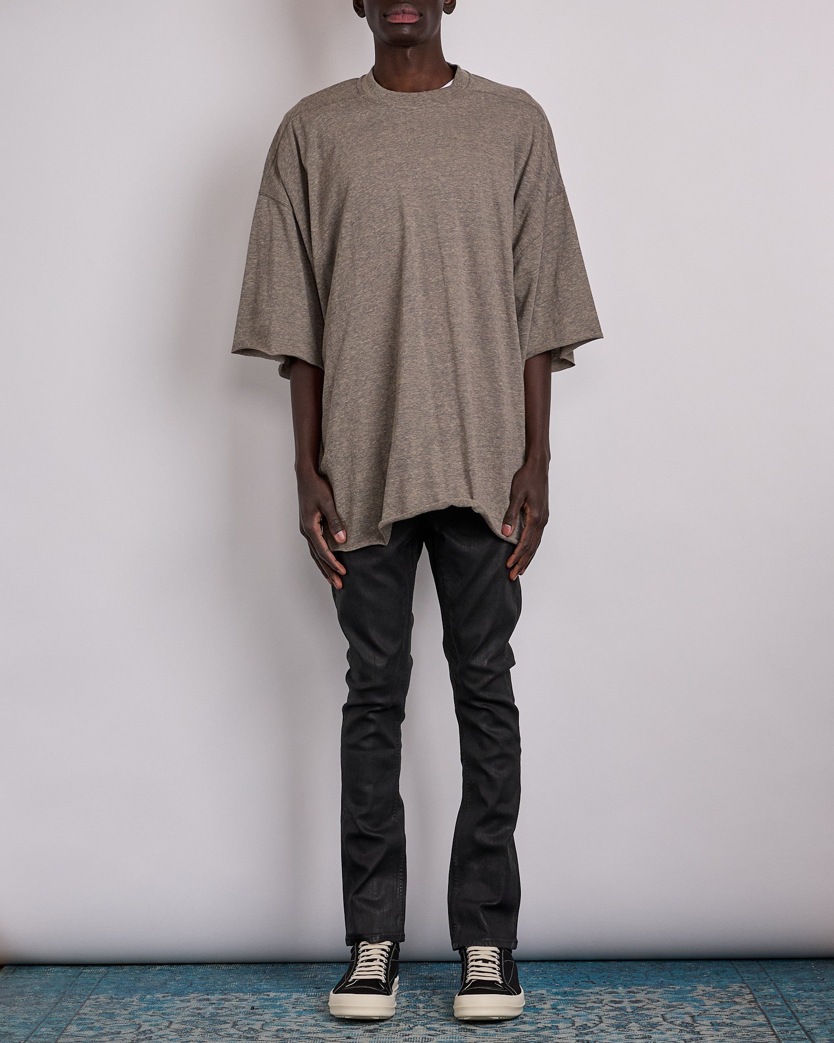 Rick Owens DRKSHDW Tommy T-Shirt Jersey Grey Melanage – LESS 17