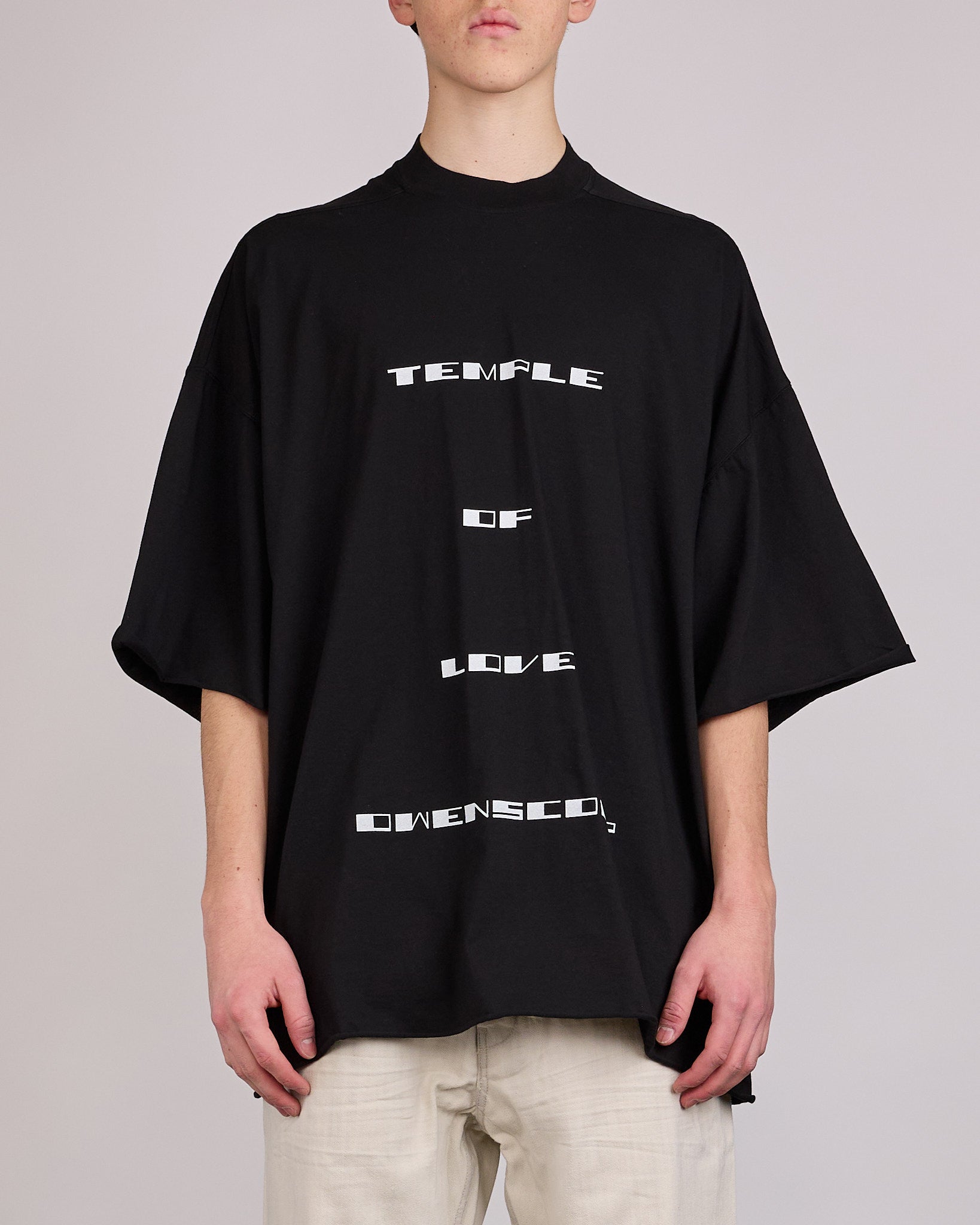 Rick Owens DRKSHDW Tommy T-Shirt Temple Graphic Black Milk – LESS 17
