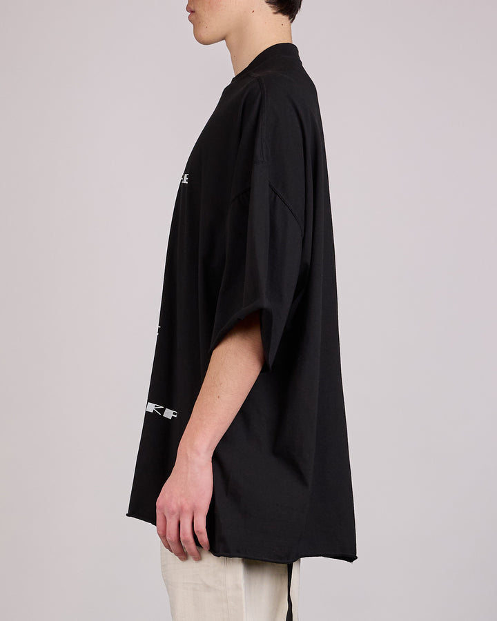 Rick Owens DRKSHDW Tommy T-Shirt Temple Graphic Black Milk