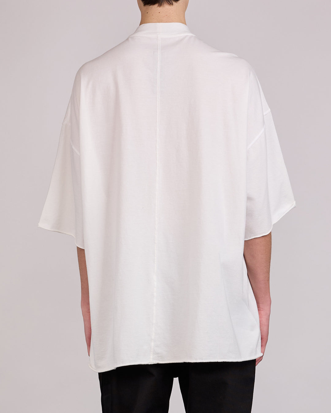 Rick Owens DRKSHDW Tommy T-Shirt Temple Graphic Milk Black