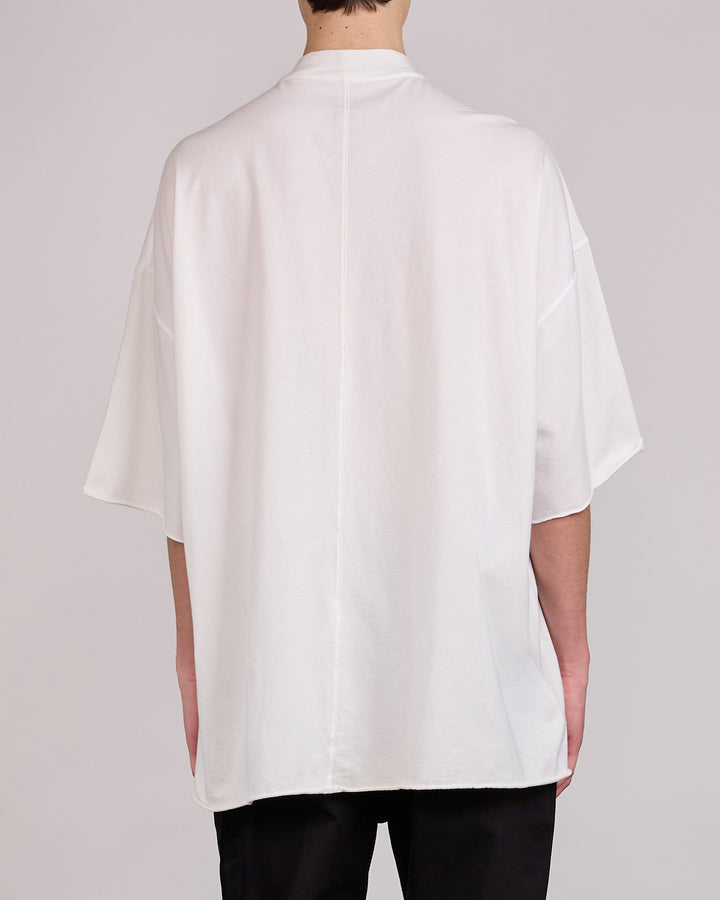 Rick Owens DRKSHDW Tommy T-Shirt Temple Graphic Milk Black