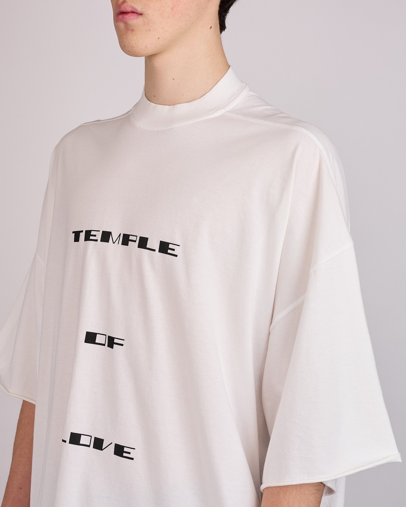 Rick Owens DRKSHDW Tommy T-Shirt Temple Graphic Milk Black – LESS 17