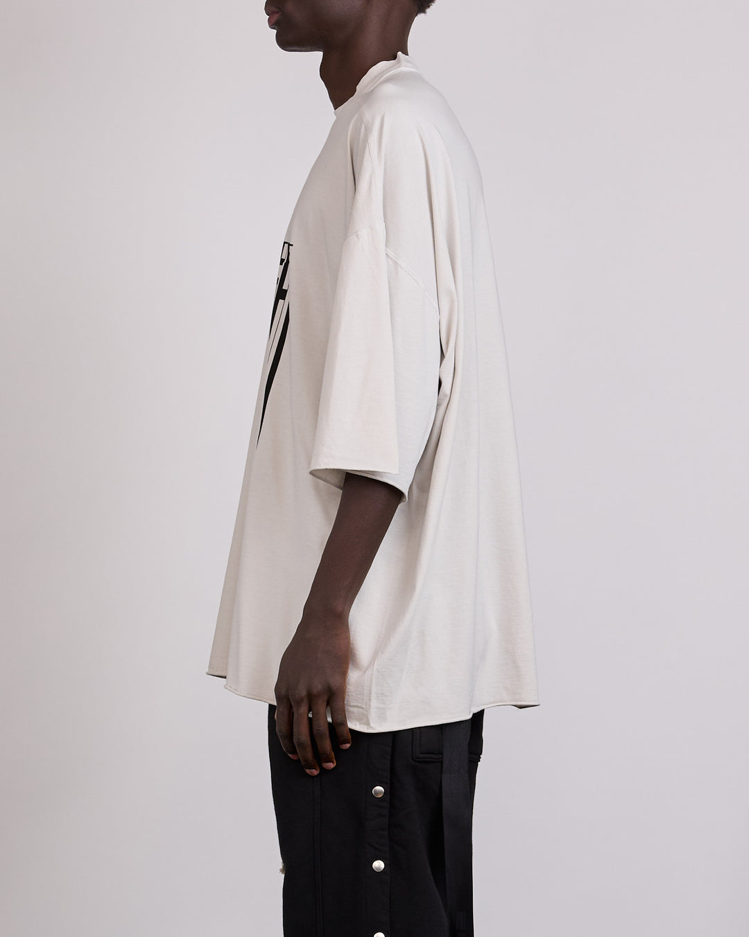 Rick Owens DRKSHDW Tommy T-Shirt Tower of Light Milk Wash Black