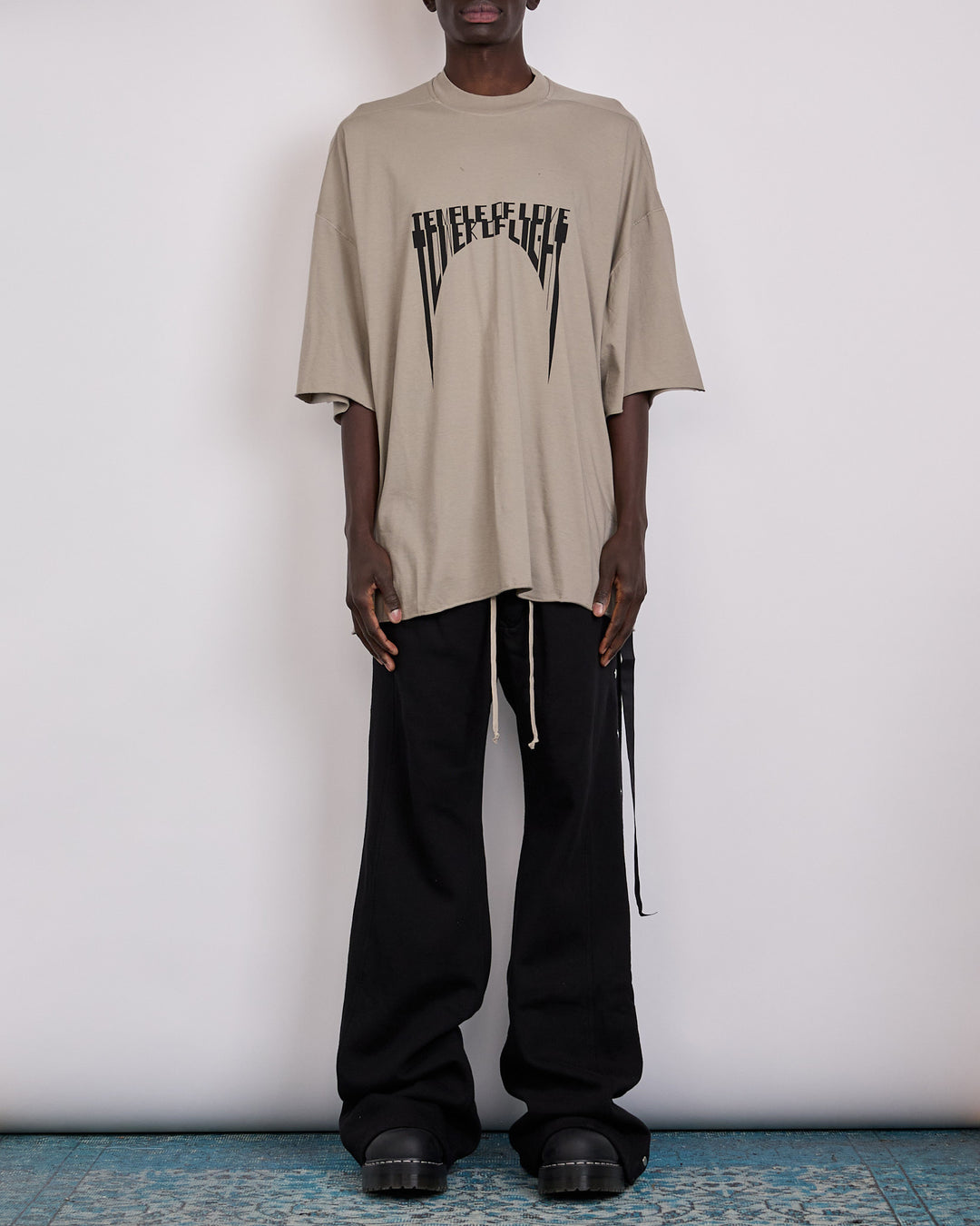 Rick Owens DRKSHDW Tommy T-Shirt Tower of Light Mineral Black