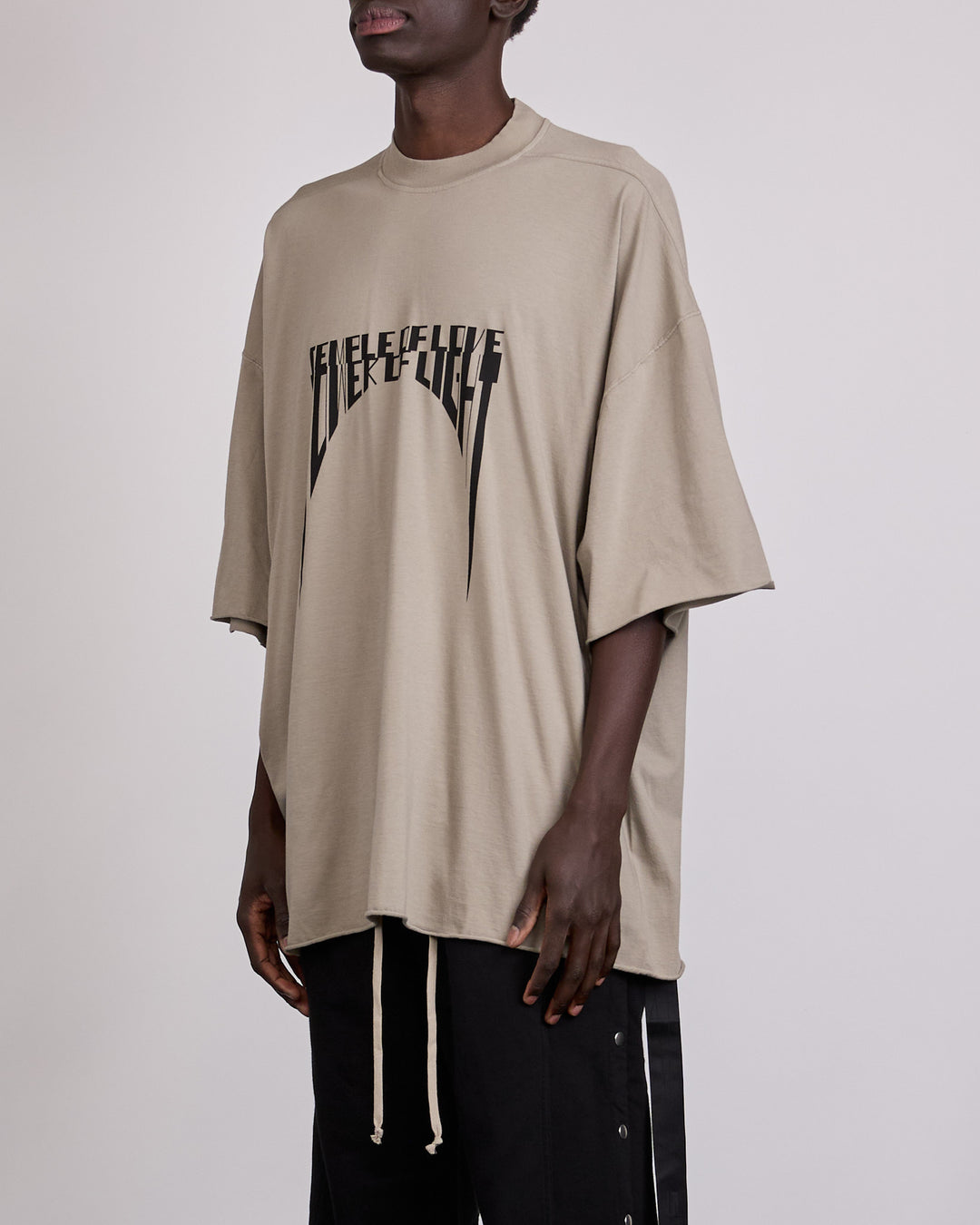 Rick Owens DRKSHDW Tommy T-Shirt Tower of Light Mineral Black
