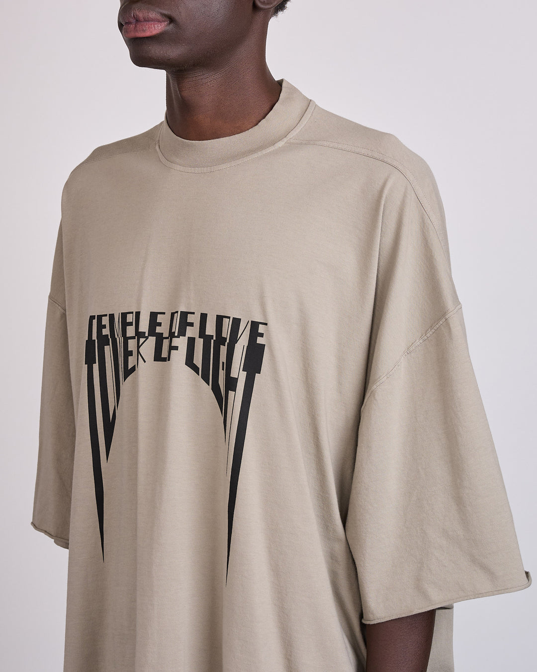 Rick Owens DRKSHDW Tommy T-Shirt Tower of Light Mineral Black
