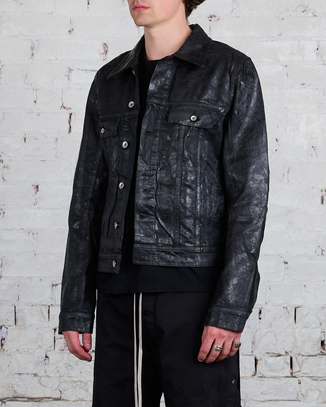 Rick Owens DRKSHDW Trucker Jacket Megacrust 13oz Denim