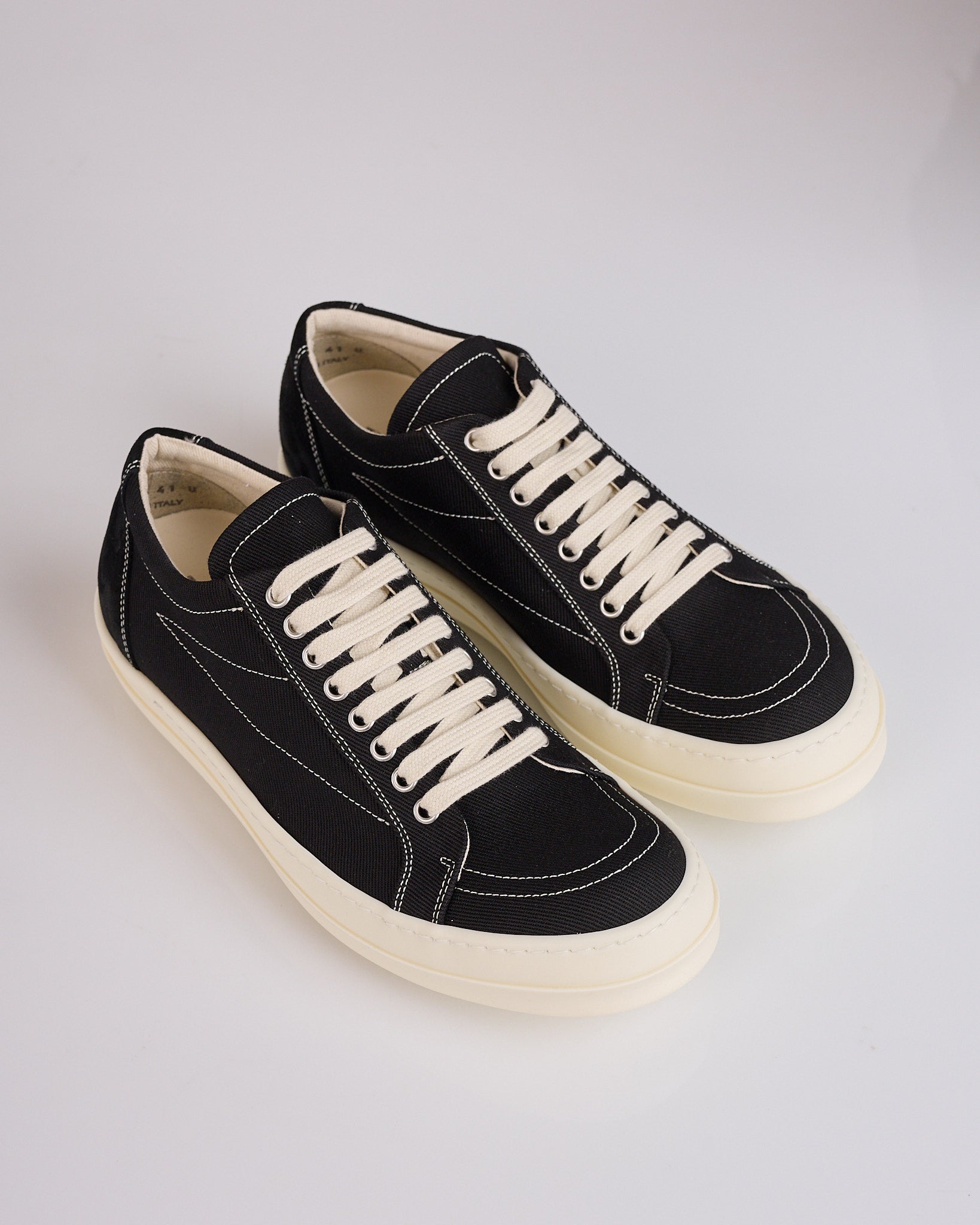 Rick Owens DRKSHDW Vintage Penta Sneaker Denim Black Milk – LESS 17