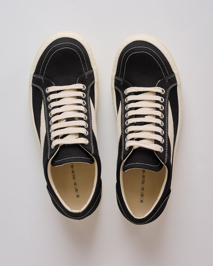 Rick Owens DRKSHDW Vintage Sneak Denim Black Milk