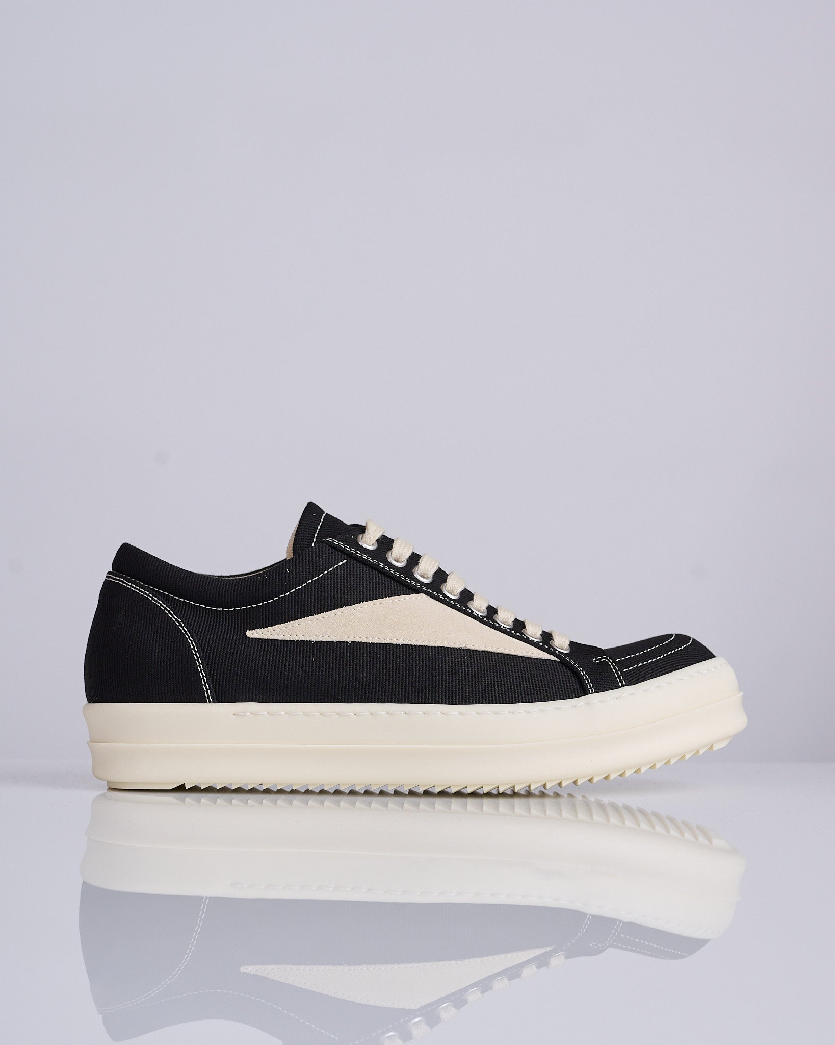 Rick Owens DRKSHDW Vintage Sneaker 13oz Overdye Denim Black Milk