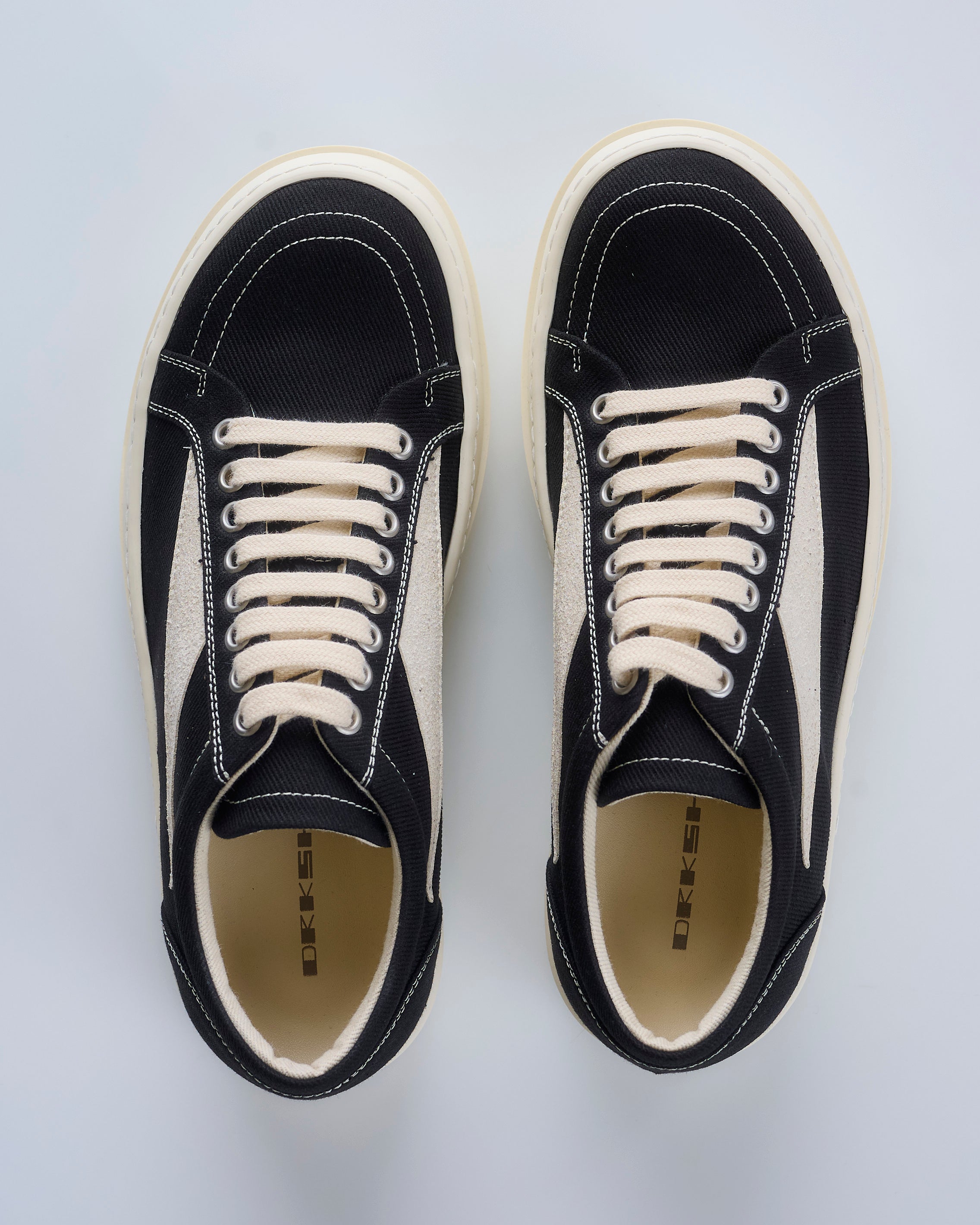 Rick Owens DRKSHDW Vintage Sneaks 13oz Denim Black / Milk – LESS 17