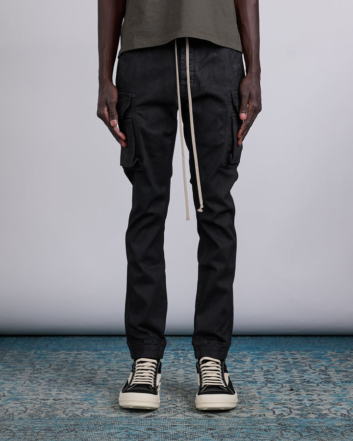 Rick Owens DRKSHDW Mastodon Strech Wax Denim Pant Black