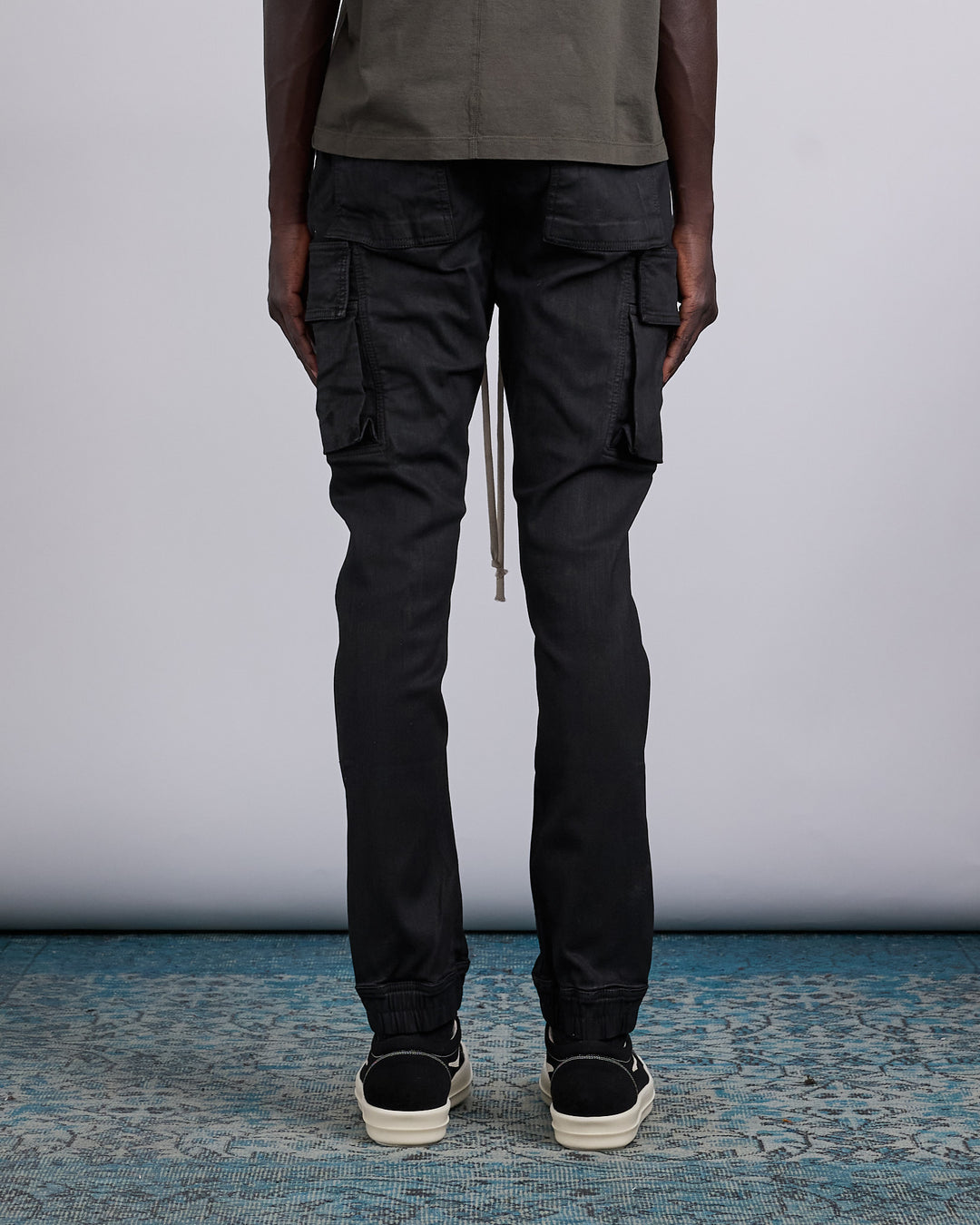 Rick Owens DRKSHDW Mastodon Strech Wax Denim Pant Black
