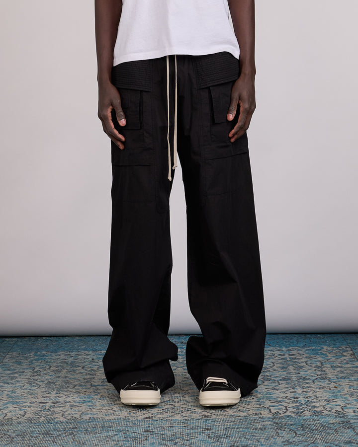 Rick Owens DRKSHDW Wide Creatch Pant Cotton Ripstop Black