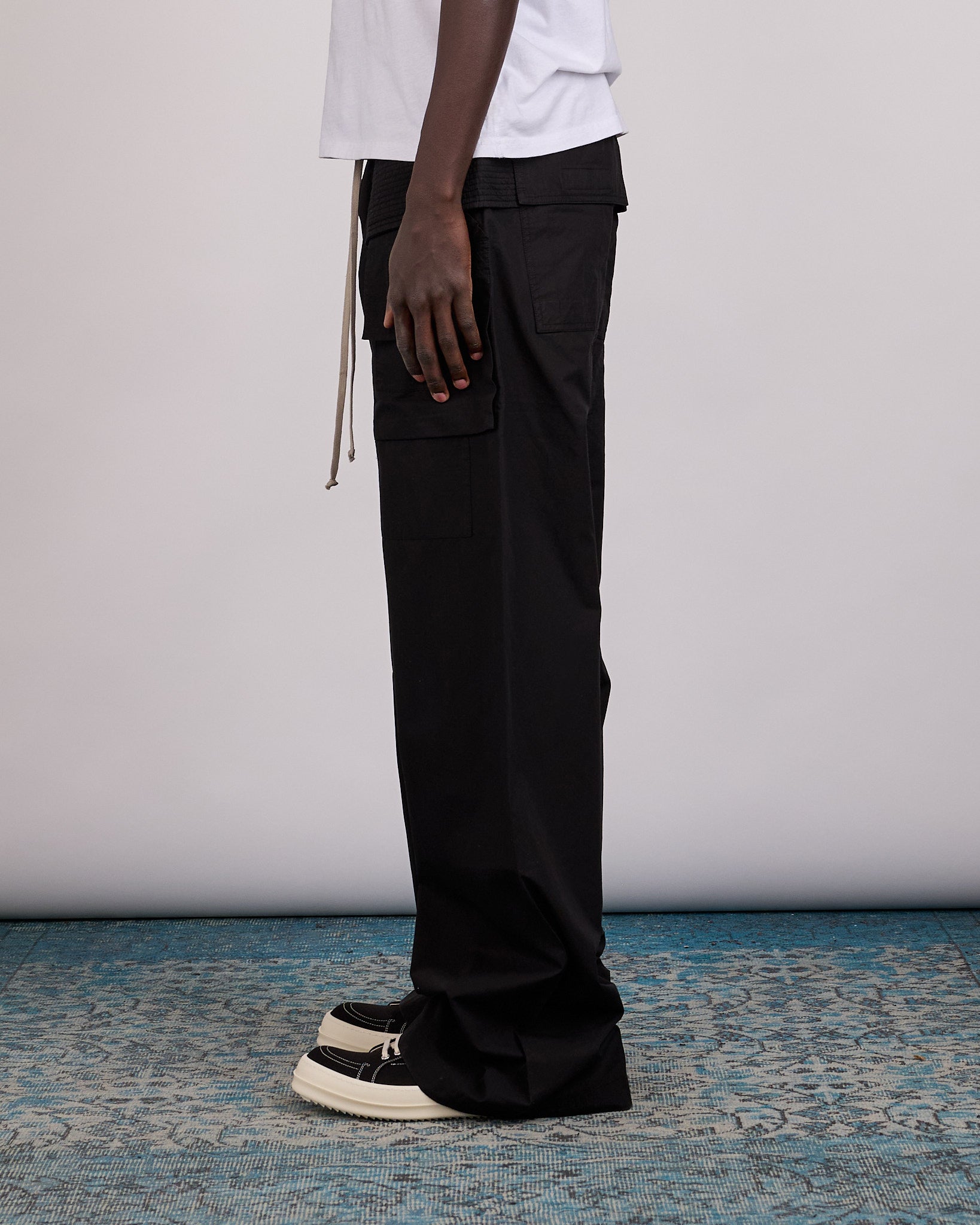 Rick Owens DRKSHDW Wide Creatch Pant Cotton Ripstop Black – LESS 17