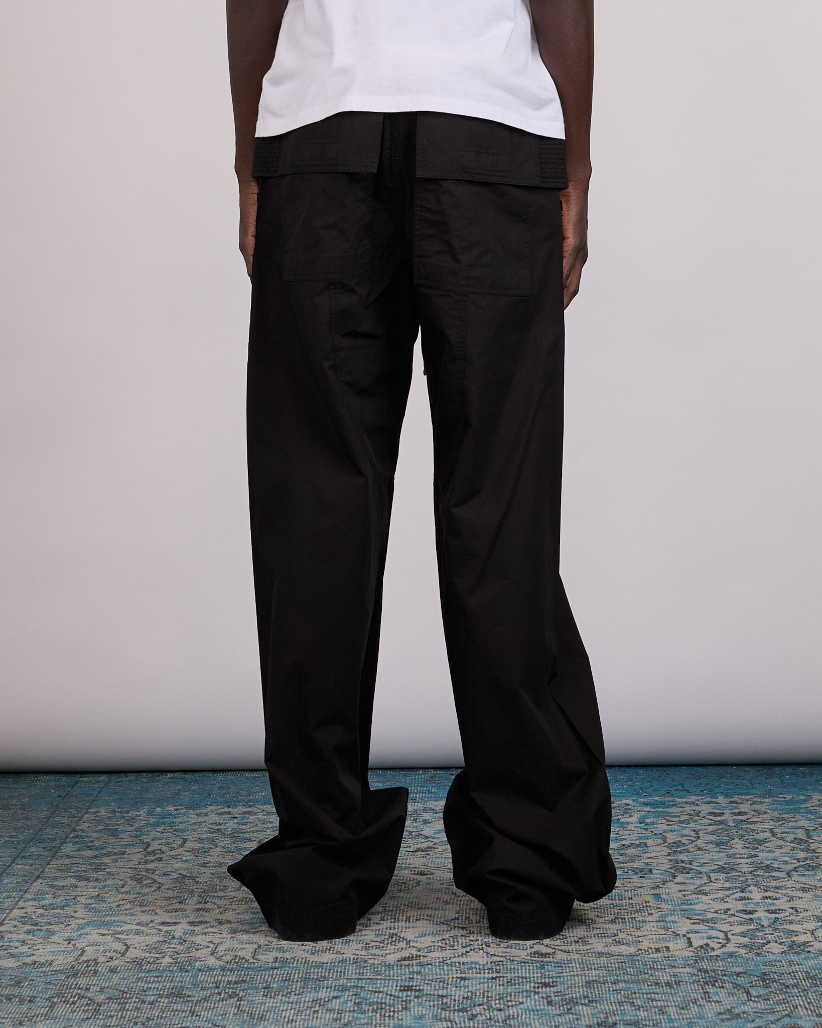 Rick Owens DRKSHDW Wide Creatch Pant Cotton Ripstop Black – LESS 17