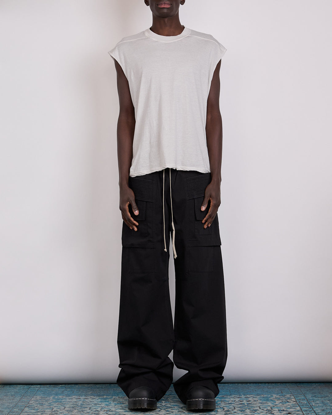 Rick Owens DRKSHDW Wide Creatch Pant Cotton Twill Black