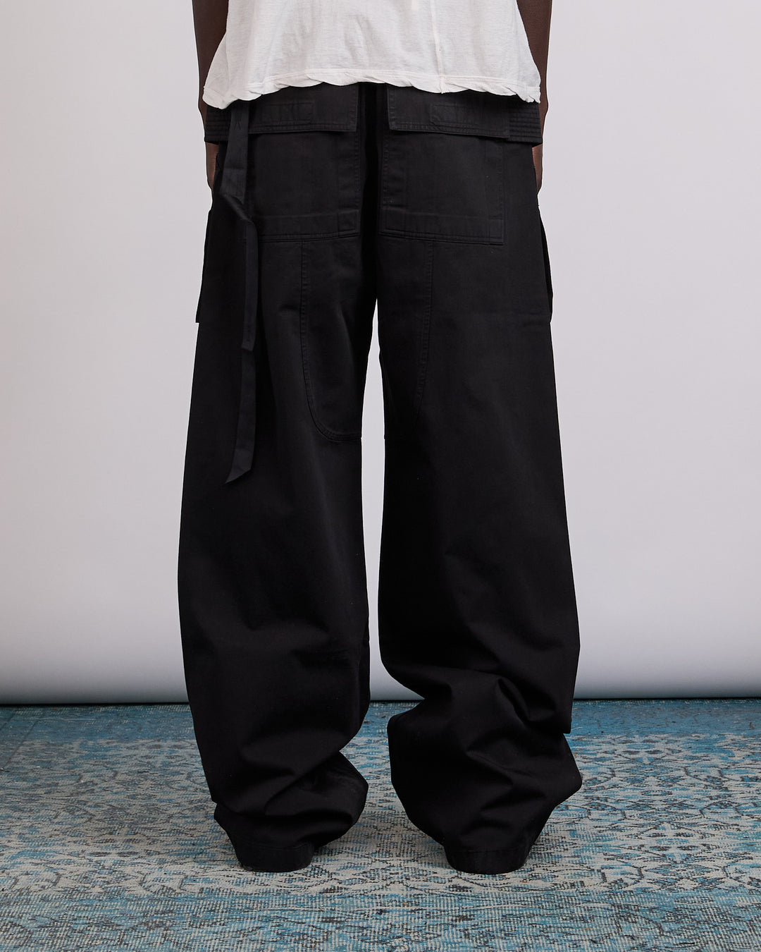 Rick Owens DRKSHDW Wide Creatch Pant Cotton Twill Black