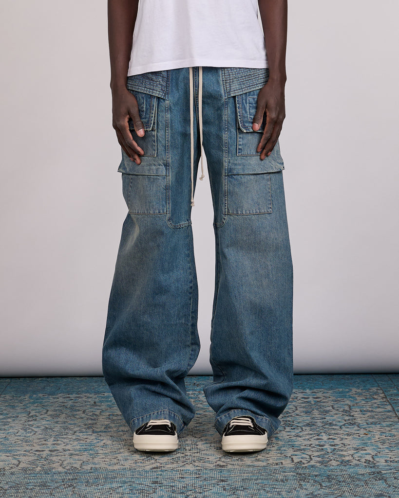 パンツ Rickowens CreatchPants 23aw Rick Owens DRKSHDW Wide Creatch Pant Denim Washed Indigo – LESS 17