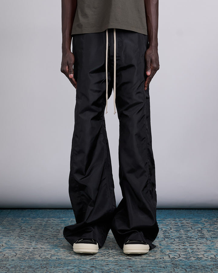 Rick Owens DRKSHDW Wide Pusher Nylon Canvas Pant Black