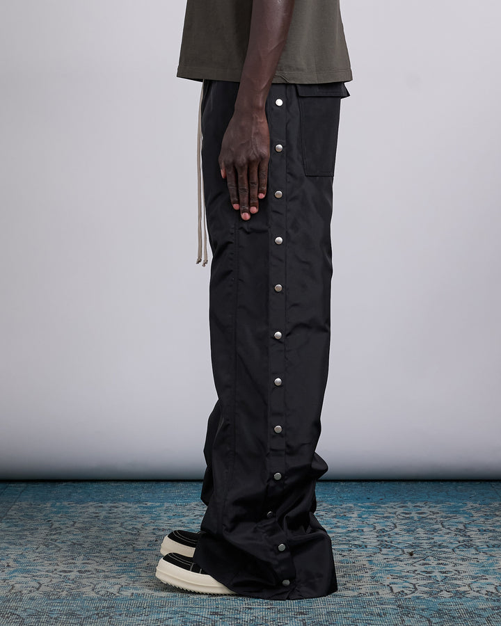 Rick Owens DRKSHDW Wide Pusher Nylon Canvas Pant Black