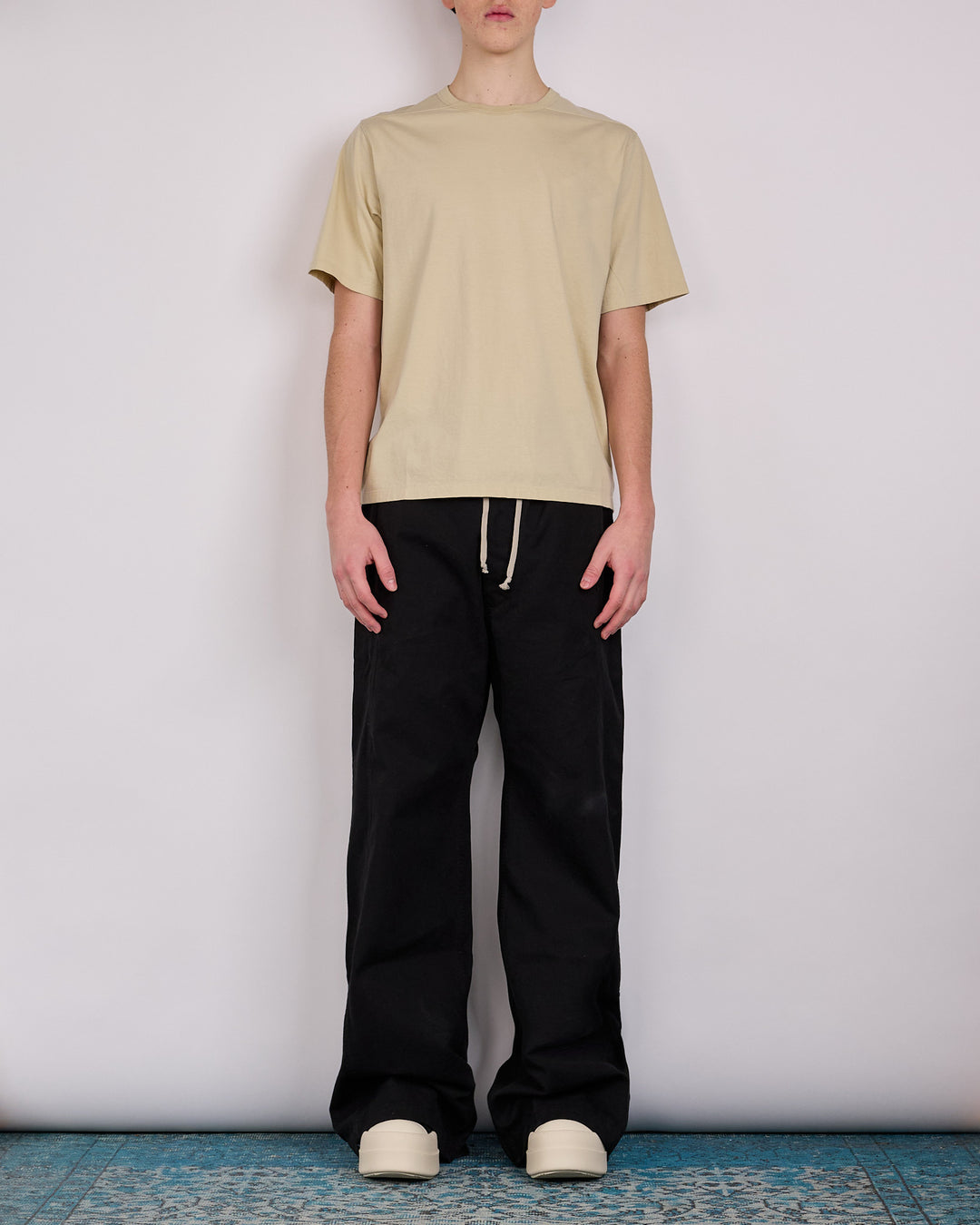 Rick Owens DRKSHDW Wide Pusher Pant Cotton Canvas Black