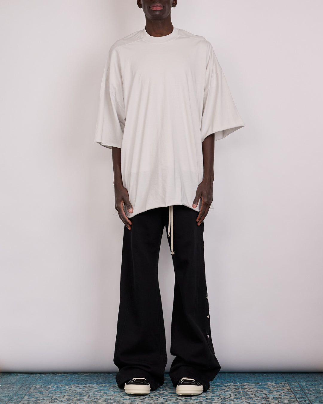 Rick Owens DRKSHDW Wide Pusher Pant Felpa Black