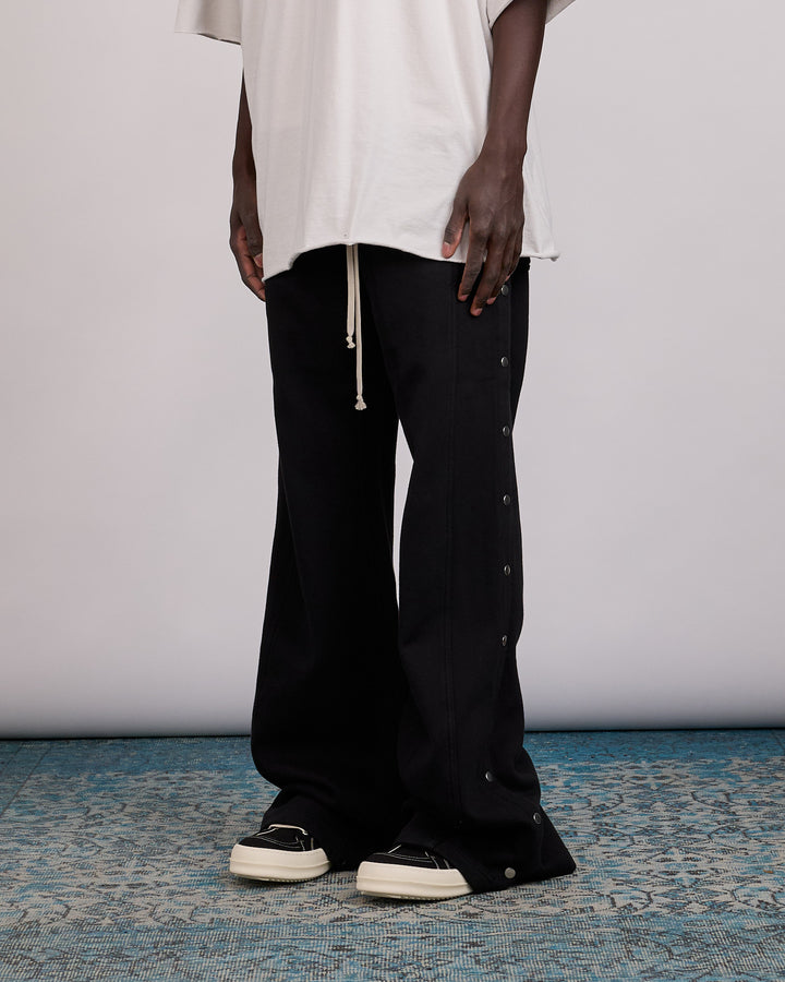 Rick Owens DRKSHDW Wide Pusher Pant Felpa Black