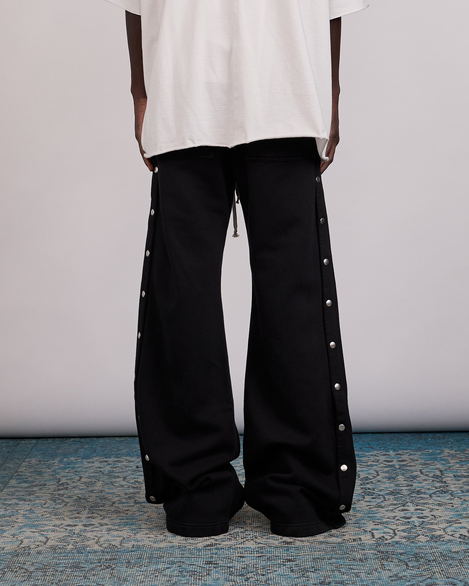 Rick Owens DRKSHDW Wide Pusher Pant Felpa Black – LESS 17