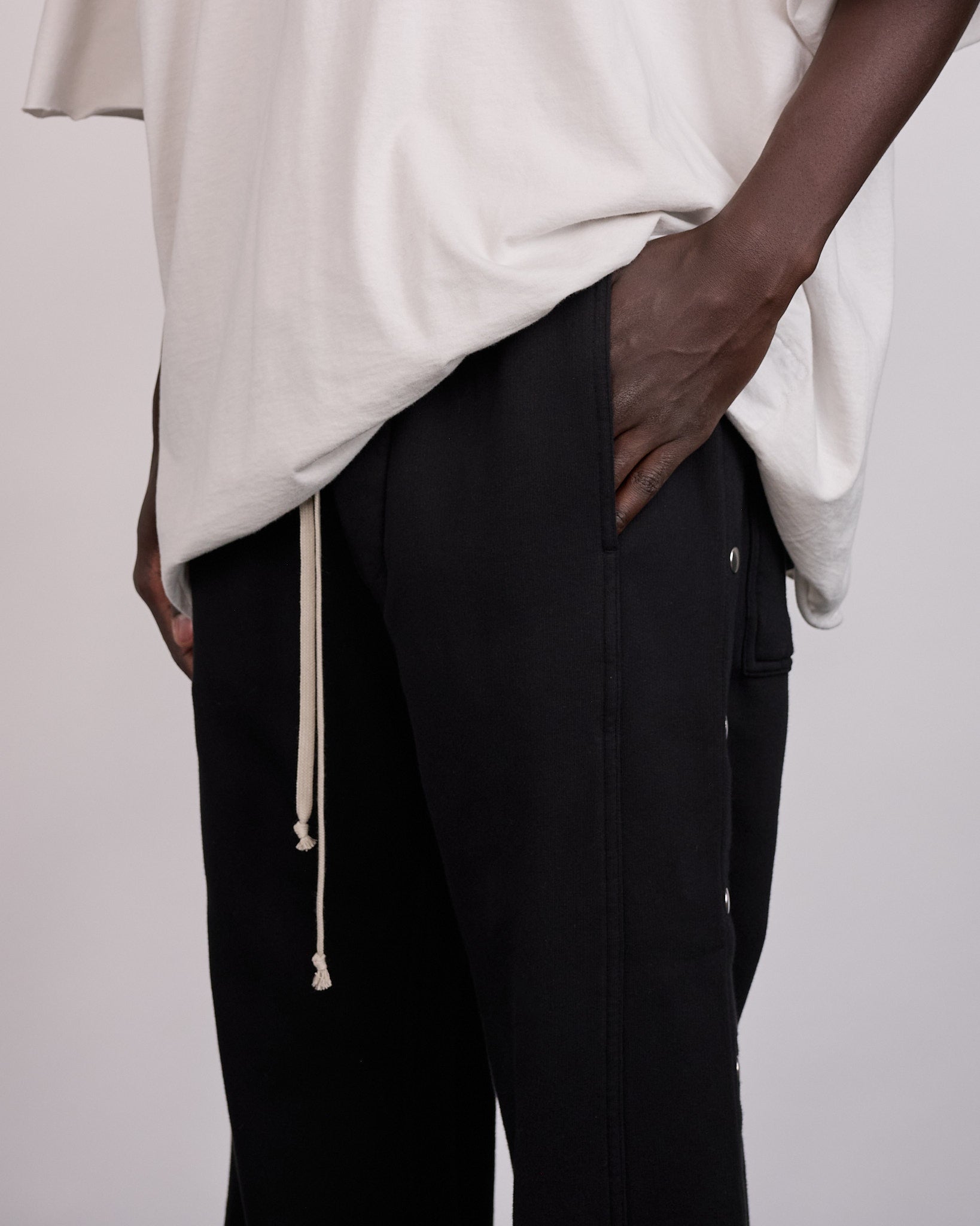 Rick Owens DRKSHDW Wide Pusher Pant Felpa Black – LESS 17