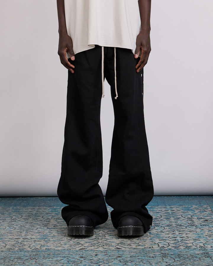 Rick Owens DRKSHDW Wide Pusher Pant Felpa Fleece Black