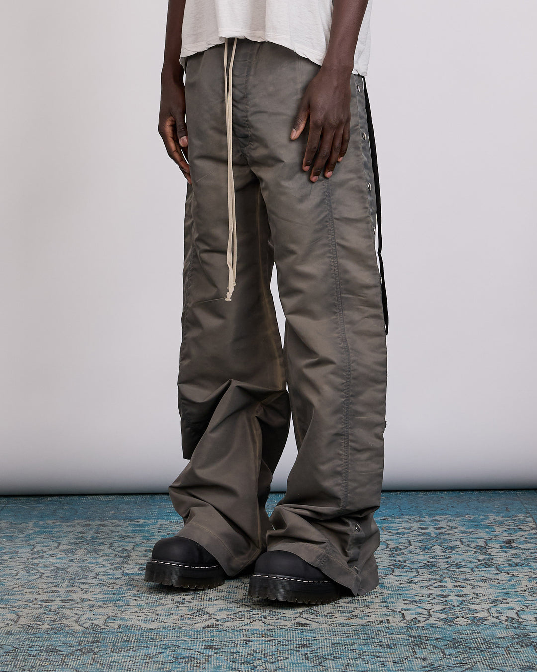 Rick Owens DRKSHDW Wide Pusher Pant Washed Bomber Dark Dust