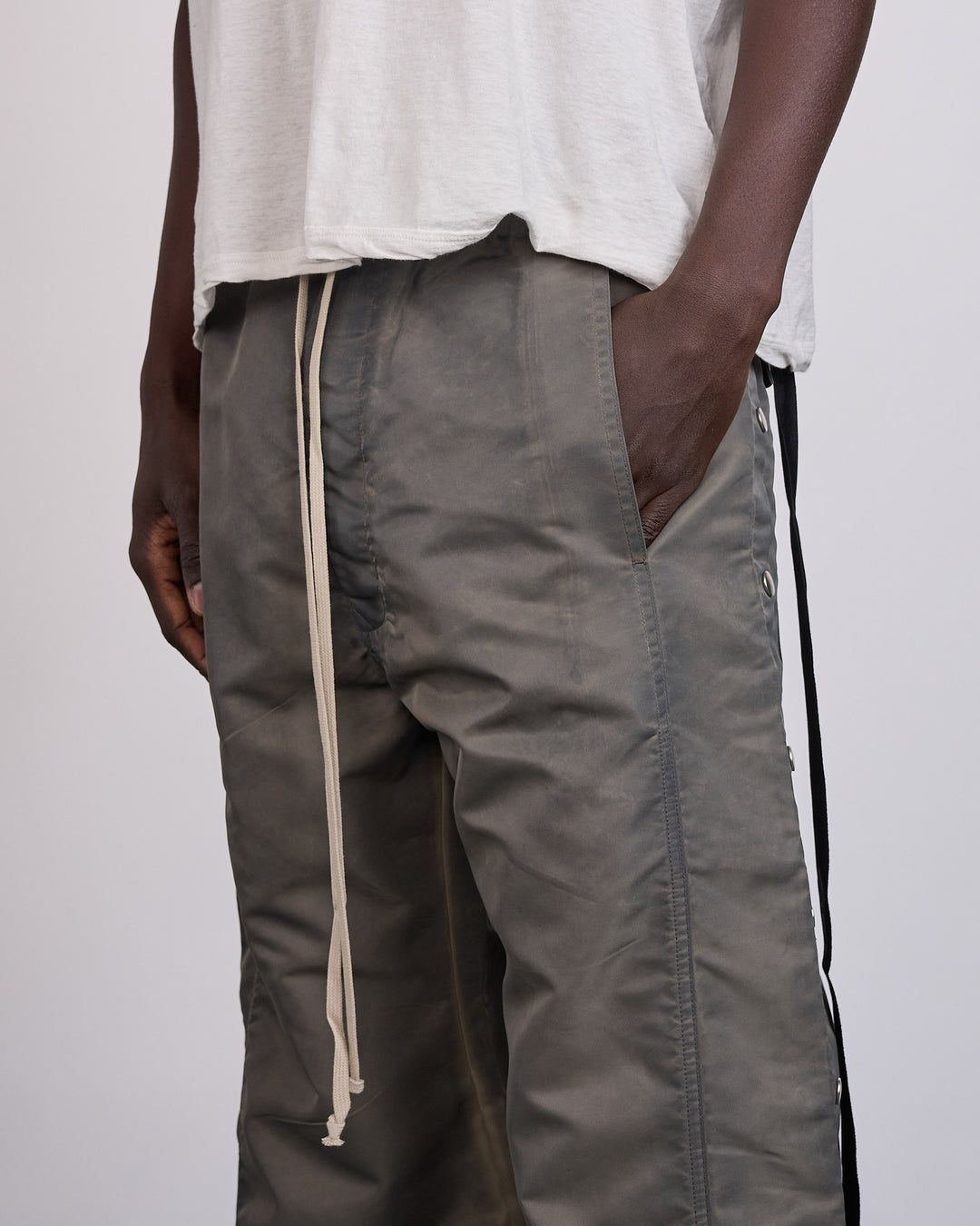Rick Owens DRKSHDW Wide Pusher Pant Washed Bomber Dark Dust