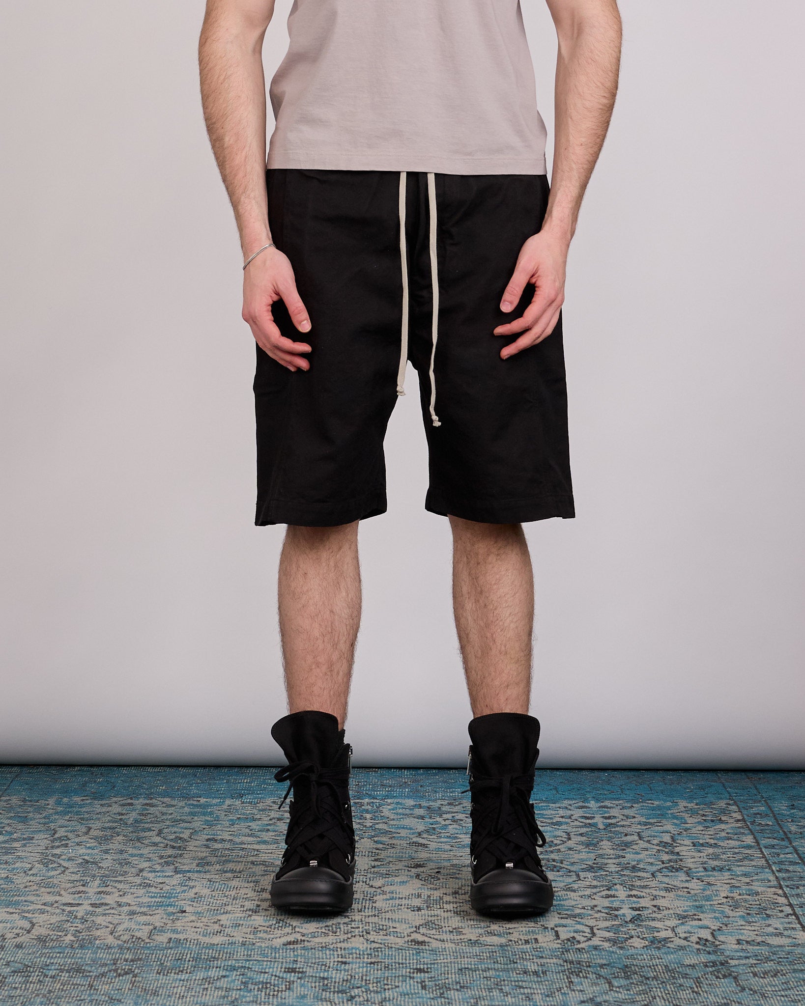 Rick Owens DRKSHDW Wide Pusher Short Canvas Black – LESS 17