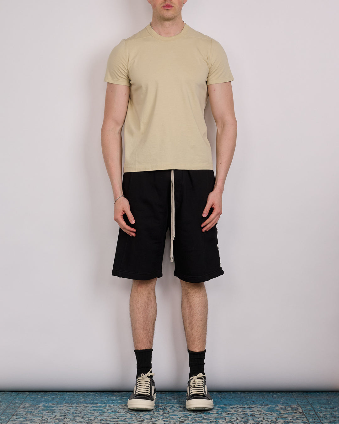 Rick Owens DRKSHDW Wide Pusher Short Felpa Black
