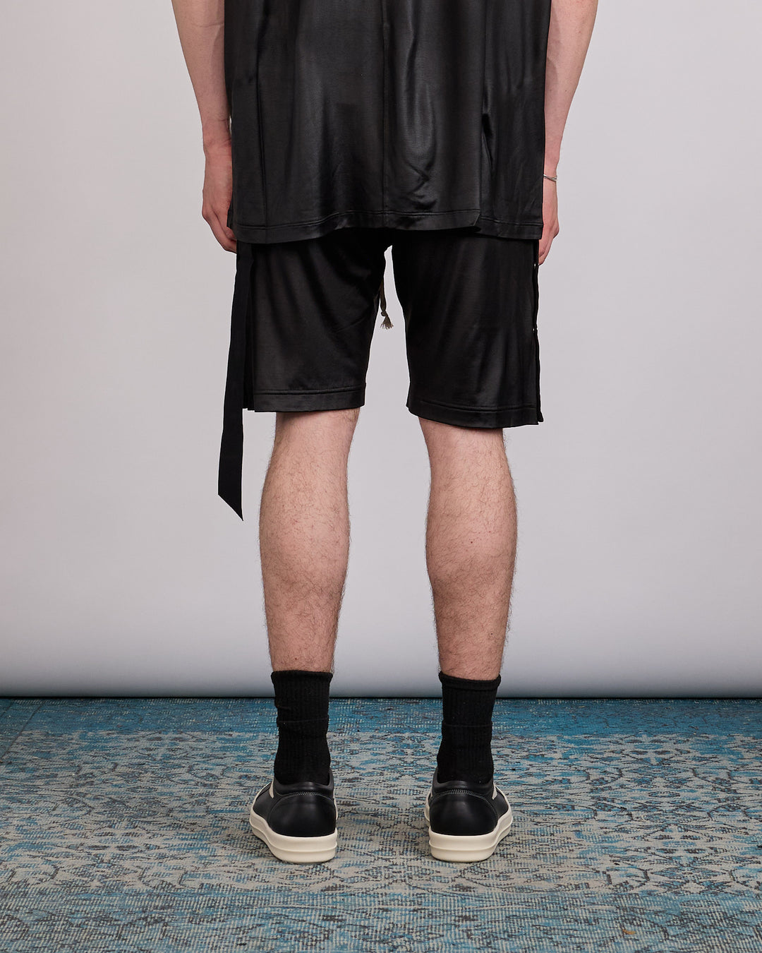 Rick Owens DRKSHDW Wide Pusher Short JL Black