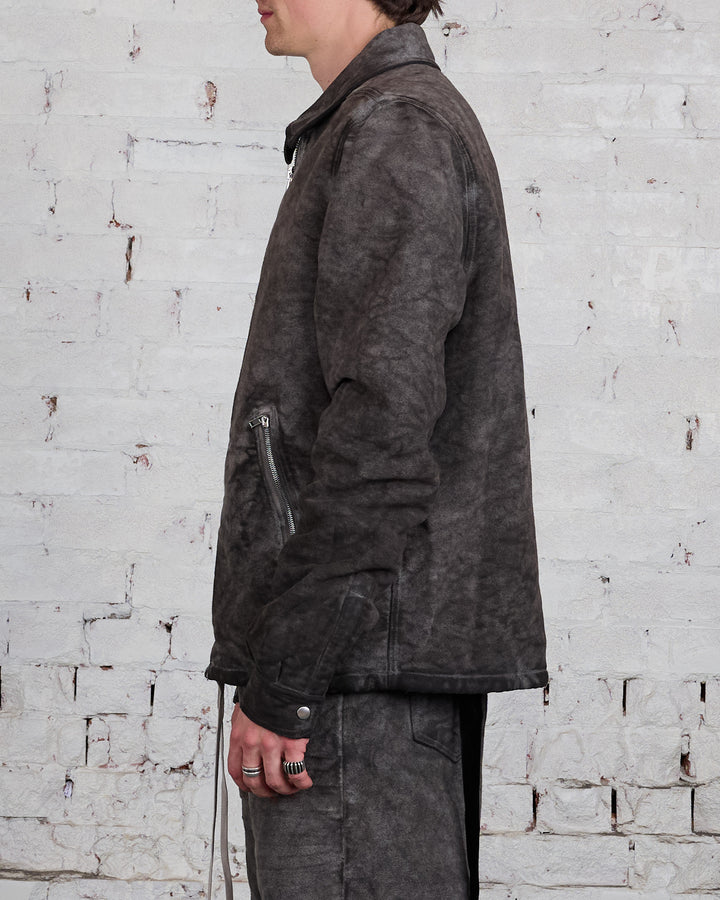 Rick Owens DRKSHDW Zipfront Jacket Cotton Moleskin Dust