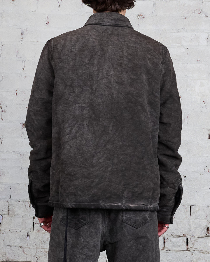 Rick Owens DRKSHDW Zipfront Jacket Cotton Moleskin Dust