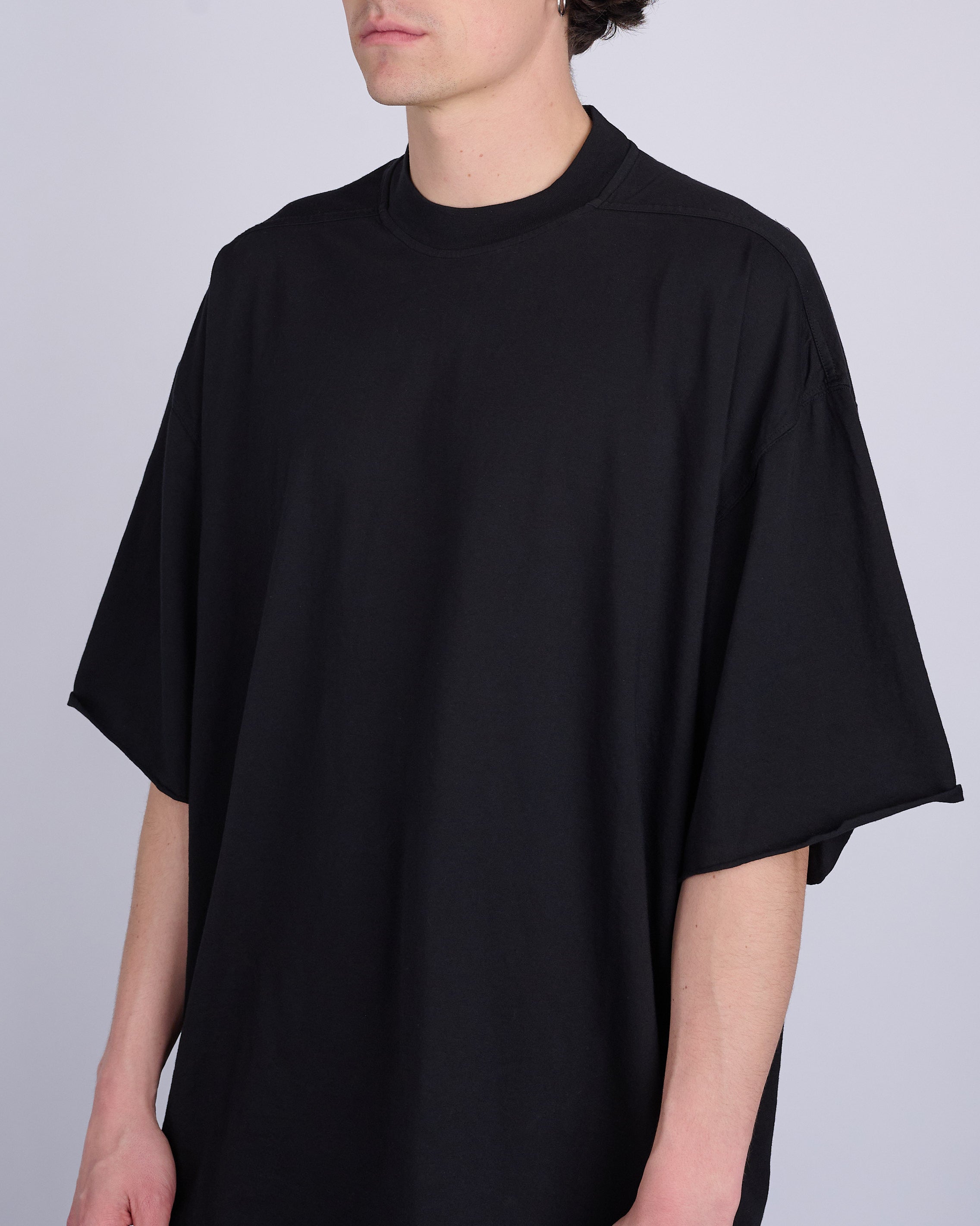 Tシャツ・カットソー RICK OWENS DRKSHDW  Cotton T-Shirt Black Rick Owens DRKSHDW x LESS 17 Shrunken Tommy T RN Black