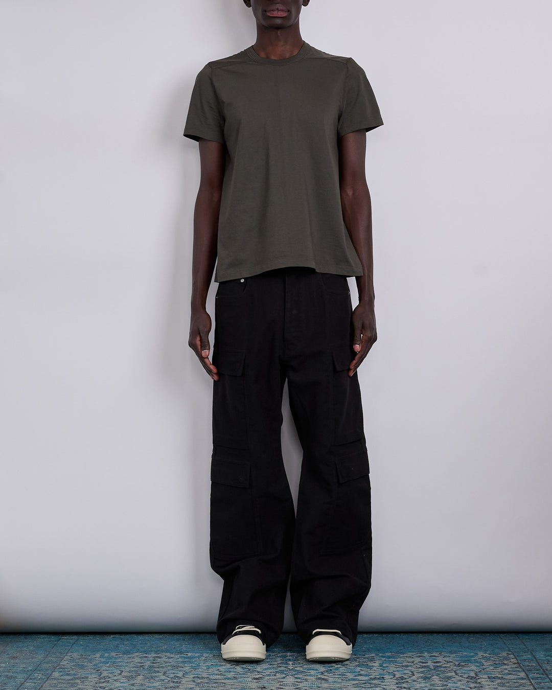 Rick Owens Double Cargo Pant Brushed Heavy Twill Black