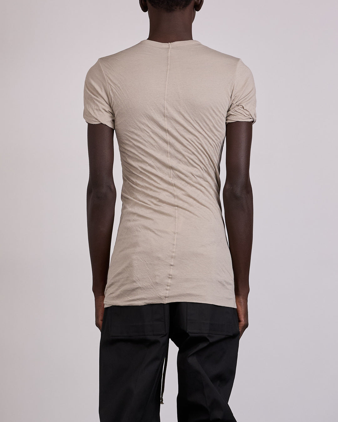 Rick Owens Double T-Shirt UC Unstable Cotton Pearl